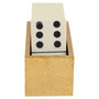 Churchill Games White and Gold Domino Set