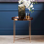 Allure Pink Mirror Low Side Table