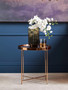 Allure Pink Mirror Low Side Table