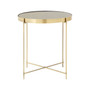 Allure Black Mirror Low Side Table