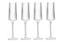 Eldon Set Of 4 Ribbed Champagne Glasses