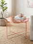 Allure Large Pink Mirror Side Table