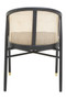 Corso Cane Back And Black Velvet Chair Seconds