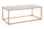 Allure Rectangular White Marble Coffee Table