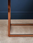 Allure Square White Marble and Rose Gold Square End Table