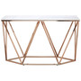 Allure Rectangular Champagne Console Table