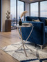Allure Chrome Pinched Round Side Table