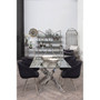 Allure Rectangular Chrome Dining Table