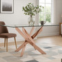 Allure Rectangular Rose Gold Dining Table