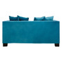 Sofia 2 Seater Cyan Blue Velvet Sofa