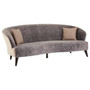 Reine Grey Velvet 3 Seat Sofa