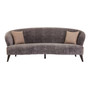 Reine Grey Velvet 3 Seat Sofa