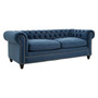Stella 3 Seater Midnight Velvet Sofa