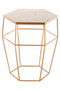 Shalimar Hexagonal Marble Top Side Table