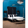 Allure Long Black Seat Bench