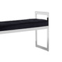 Allure Long Black Seat Bench