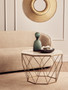 Shalimar Octagon White Marble Coffee Table