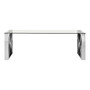 Allure Clear Glass Cross Legs Coffee Table