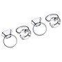 Clear Diamante Napkin Rings - Set of 4