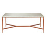 Nirav White Marble Top Coffee Table