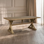 Lyon Grey Finish Oak Wood Dining Table