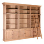 Lyon 3 Section Bookcase with Ladder