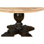 Lyon Whitewash Top / Black Dining Table