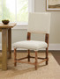Lyon Linen Dining Chair with Oak Wood Whitewash Finish