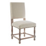 Lyon Whitewash Linen Dining Chair