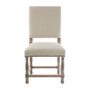 Lyon Whitewash Linen Dining Chair