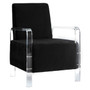 Clarence Black Velvet Chair