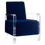 Clarence Blue Velvet Chair