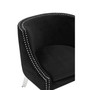Clarence Black Curved Chair