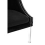 Clarence Black Curved Chair