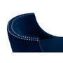 Clarence Blue Curved Chair
