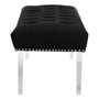 Clarence Black Velvet Bench