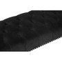 Clarence Black Velvet Bench