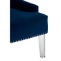 Clarence Button Tufted Blue Chair
