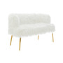 Clarence Natural Fur Effect Sofa