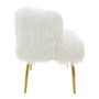 Clarence Natural Fur Effect Sofa
