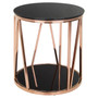 Alvaro Rose Gold Side Table
