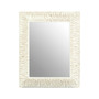 Zelma Antique White / Brush Gold Wall Mirror