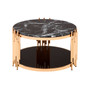 Alvaro rose gold coffee table