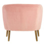 Louxor Pink Velvet Round Armchair
