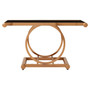 Novara Rose Gold Console Table