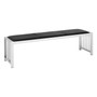Novara Black Leather Bench