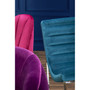 Vogue Teal Velvet Curved Cocktail Chair