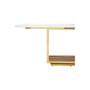 Moda Ivory White Marble Dining Table