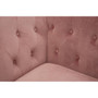 Vogue 3 Seat Pink Velvet Sofa