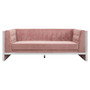 Vogue 3 Seat Pink Velvet Sofa